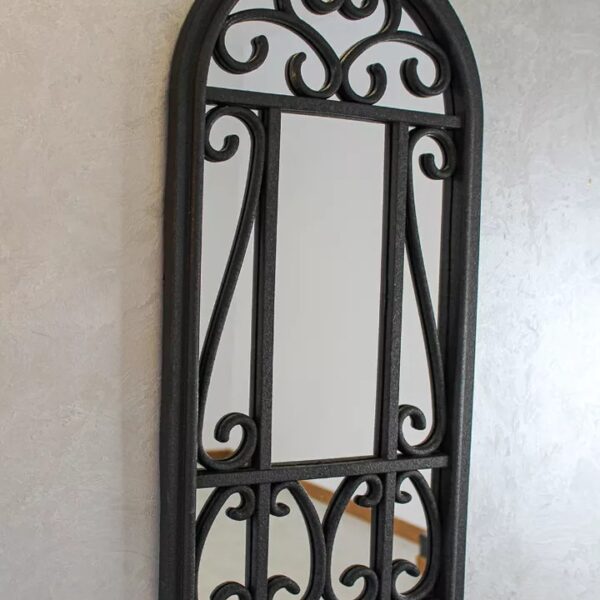 miroir cadre en plastique mural decoration de maison style Türkiye , jeune , maron, noir 71 cm / 36 cm